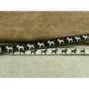 RUBAN FANTAISIE- 1 cm- REVERSIBLE - ROXY-NOIR & BLANC