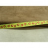 RUBAN FANTAISIE- 1 cm- GALON CHERRY- JAUNE - VERT - ROUGE 