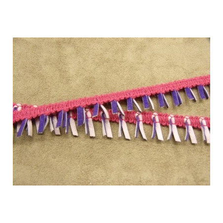 RUBAN FANTAISIE-2 cm- FUCHSIA VIOLET & PARME RUBAN FANTAISIE-2 cm- FUCHSIA VIOLET & PARME