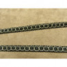 RUBAN FANTAISIE-1 cm- NOIR anthracite OR 