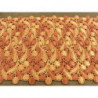 MACRAME / GUIPURE - 16cm- BICOLORE ORANGE  