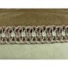 RUBAN FANTAISIE- 3 cm- ROUGE & BORDEAUX- LUREX ARGENT 