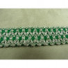 RUBAN FANTAISIE- 3 cm- VERT GARNIT ARGENT RUBAN FANTAISIE- 3 cm- VERT GARNIT ARGENT