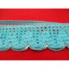 RUBAN FANTAISIE turquoise garnit avec sequin RUBAN FANTAISIE turquoise garnit avec sequin
