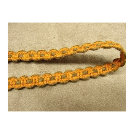RUBAN FANTAISIE- 1 cm- ORANGE & MARRON RUBAN FANTAISIE- 1 cm- ORANGE & MARRON
