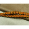 RUBAN FANTAISIE- 1 cm- ORANGE & MARRON  RUBAN FANTAISIE- 1 cm- ORANGE & MARRON