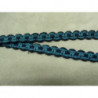 RUBAN FANTAISIE- 1 cm- BICOLORE MARINE & BLEU CLAIR  RUBAN FANTAISIE- 1 cm- BICOLORE MARINE & BLEU CLAIR