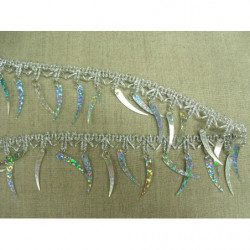 ruban lurex-5cm- argent