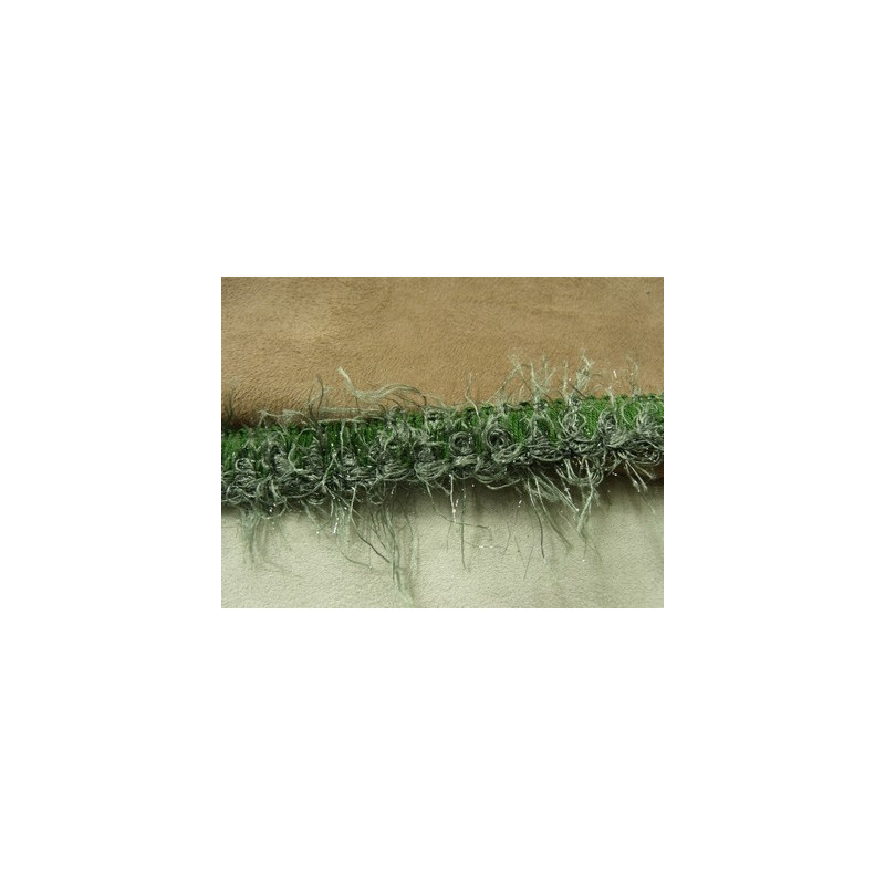 RUBAN FANTAISIE ACRYLIQUE / LAINE- 2 cm- VERT  RUBAN FANTAISIE ACRYLIQUE / LAINE- 2 cm- VERT