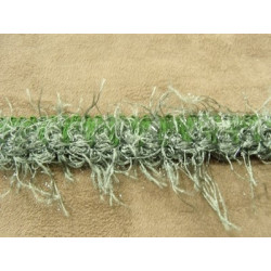 RUBAN FANTAISIE ACRYLIQUE / LAINE- 2 cm- VERT 
