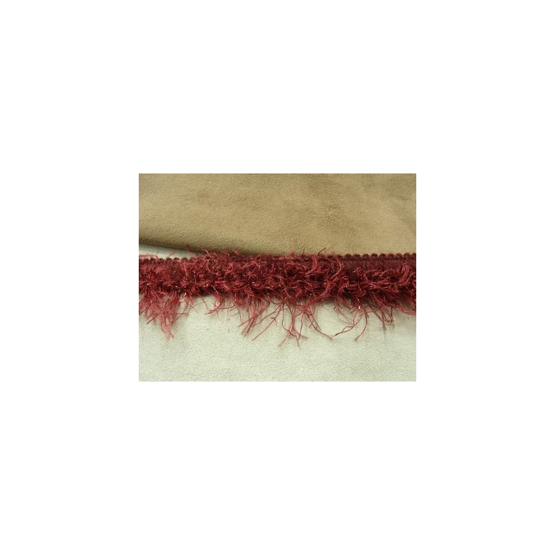 RUBAN FANTAISIE ACRYLIQUE / LAINE- 2 cm- BORDEAUX RUBAN FANTAISIE ACRYLIQUE / LAINE- 2 cm- BORDEAUX