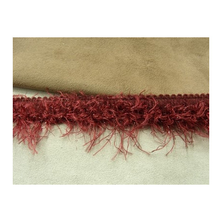 RUBAN FANTAISIE ACRYLIQUE / LAINE- 2 cm- BORDEAUX RUBAN FANTAISIE ACRYLIQUE / LAINE- 2 cm- BORDEAUX