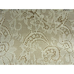 DENTELLE DE CALAIS 150 cm- IVOIRE LUREX