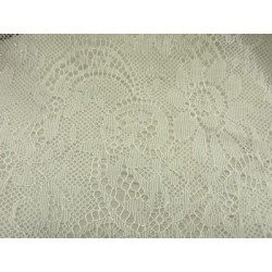 DENTELLE DE CALAIS 150 cm- IVOIRE LUREX