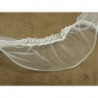 DENTELLE EN RUBAN AVEC TULLE Ondulé-5 cm- BLANCHE 
