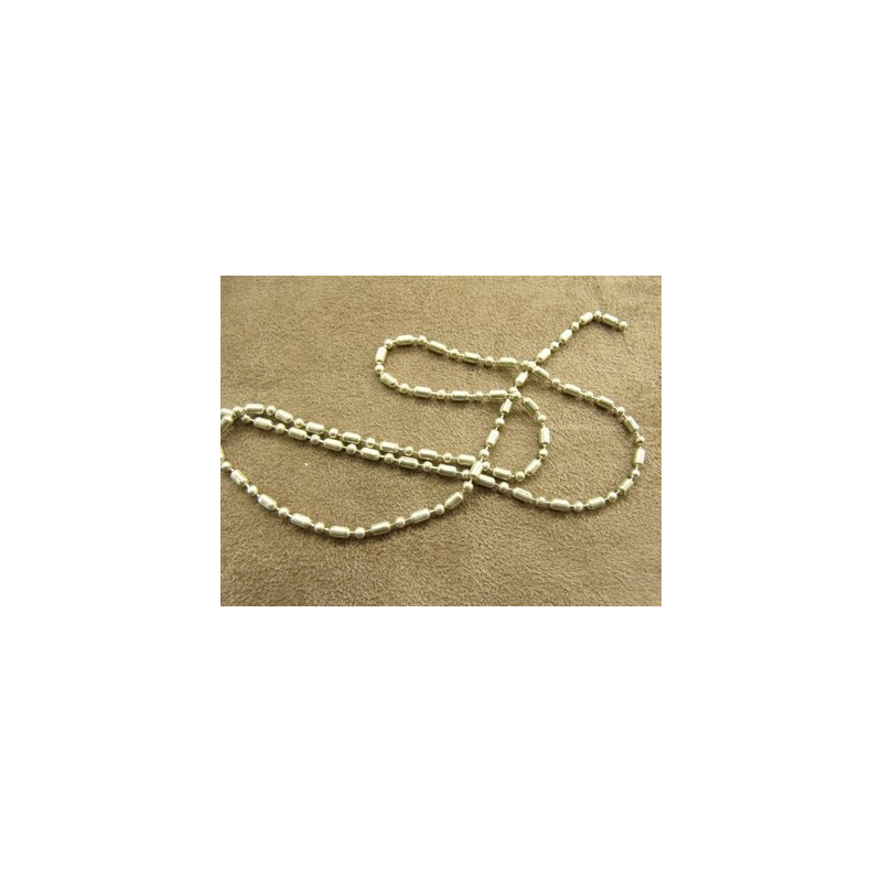 CHAINE METAL - 2 mm - ARGENT