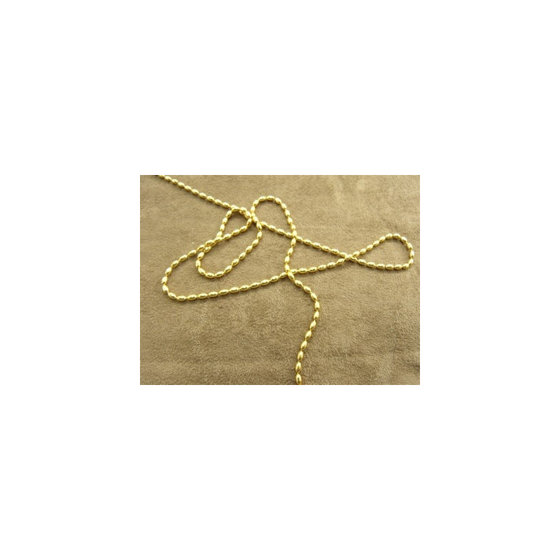 CHAINE METAL - 2 mm - OR