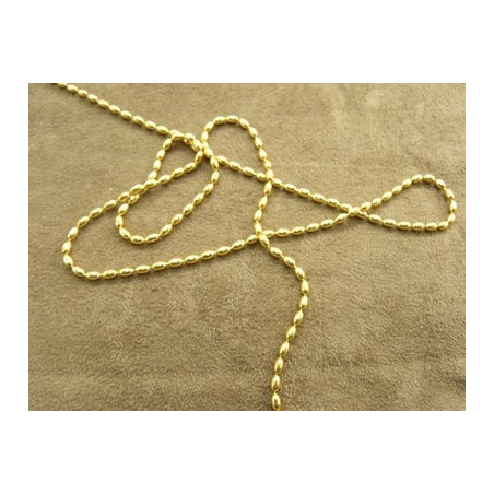 CHAINE METAL - 2 mm - OR CHAINE METAL - 2 mm - OR