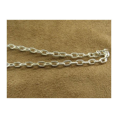 CHAINE METAL - 6 mm /4mm - ARGENT CHAINE METAL - 6 mm /4mm - ARGENT