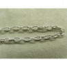 CHAINE METAL - 6 mm /4mm  - ARGENT