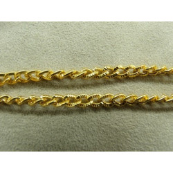 CHAINE METAL-5mm / 3 mm- doré 