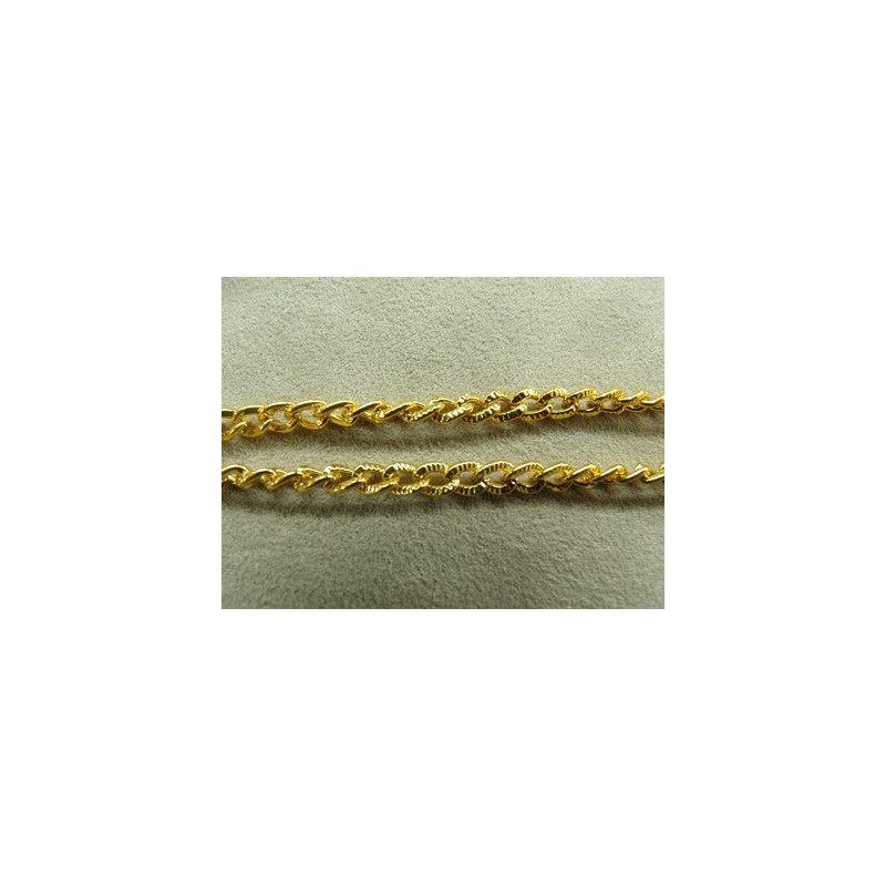CHAINE METAL-5mm / 3 mm- doré 