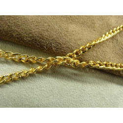 CHAINE METAL-5mm / 3 mm- doré 
