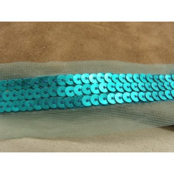 5 cm  - très souple- BLEU TURQUOISE