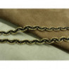RUBAN FANTAISIE  Torsadé- 7 mm- NOIR & OR RUBAN FANTAISIE  Torsadé- 7 mm- NOIR & OR