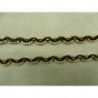 RUBAN FANTAISIE  Torsadé- 7 mm- NOIR & OR RUBAN FANTAISIE  Torsadé- 7 mm- NOIR & OR