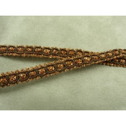 RUBAN FANTAISIE-1 cm- cuivré