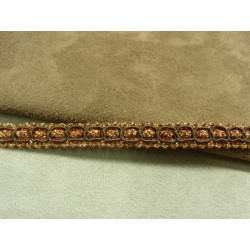 RUBAN FANTAISIE-1 cm- cuivré
