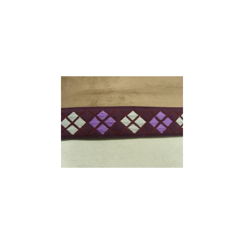 RUBAN FANTAISIE- 4 cm - VIOLET & BLEU RUBAN FANTAISIE- 4 cm - VIOLET & BLEU