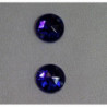 strass rond bleu