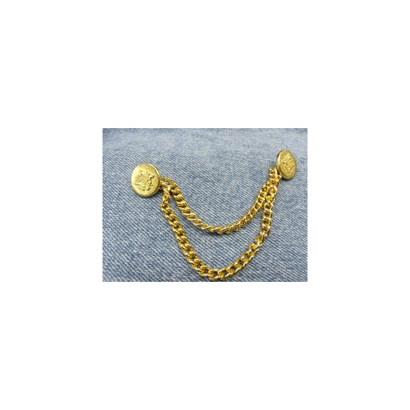 DOUBLE CHAINE doré