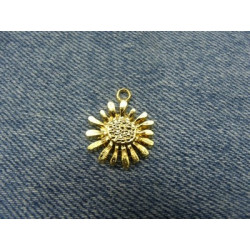 PENDENTIF soleil acrylique or 