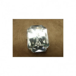strass à griffe Rectangulaire  G M - argent