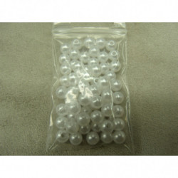 PERLES ACRYLIQUE blanc nacré - 0