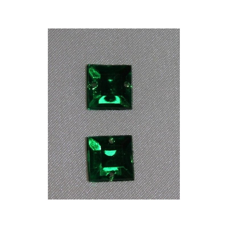 strass carré vert
