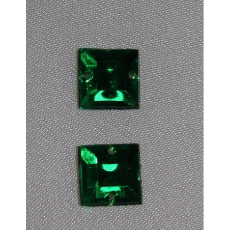 strass carré vert