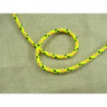 Cordon moucheté fluo en polyester - jaune Cordon moucheté fluo en polyester - jaune