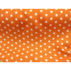 tissu crêpe orange en forme d 'étoile blanche