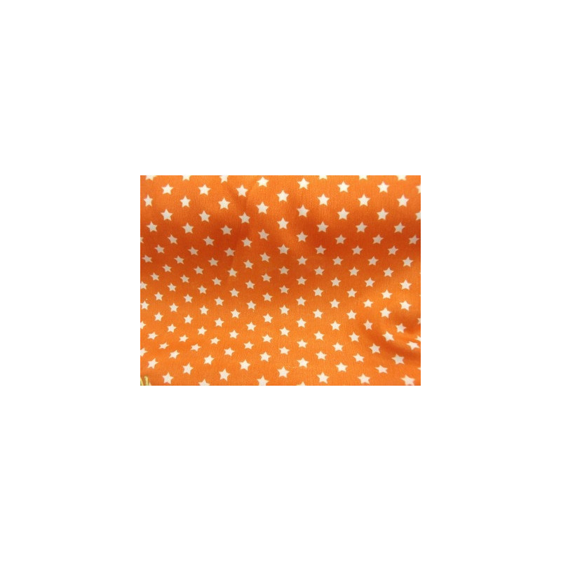 tissu crêpe orange en forme d 'étoile blanche