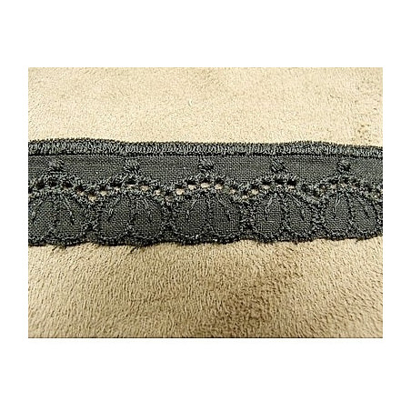 BRODERIE ANGLAISE COTON noire