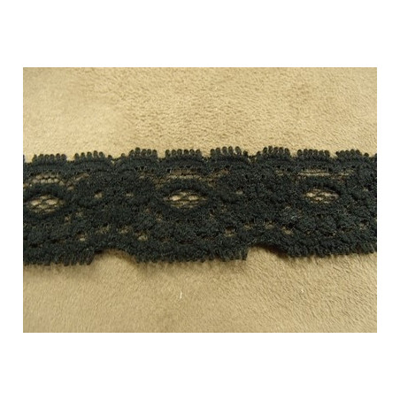 DENTELLE DE CALAIS- 3 cm- NOIRE