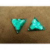 strass triangle vert acrylique
