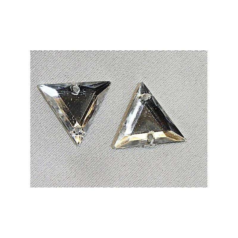 Strass triangle argent