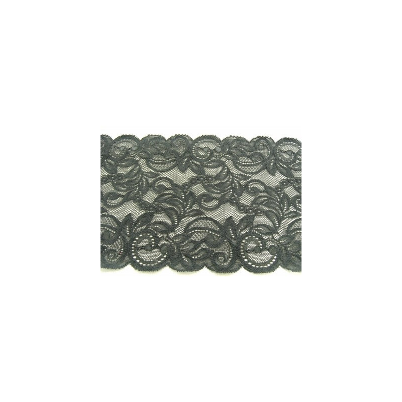 DENTELLE DE CALAIS- 15 cm- noire
