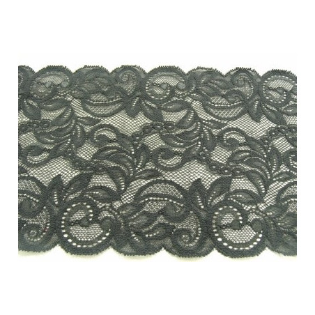 DENTELLE DE CALAIS- 15 cm- noire