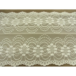 DENTELLE DE CALAIS-22 cm- saumon